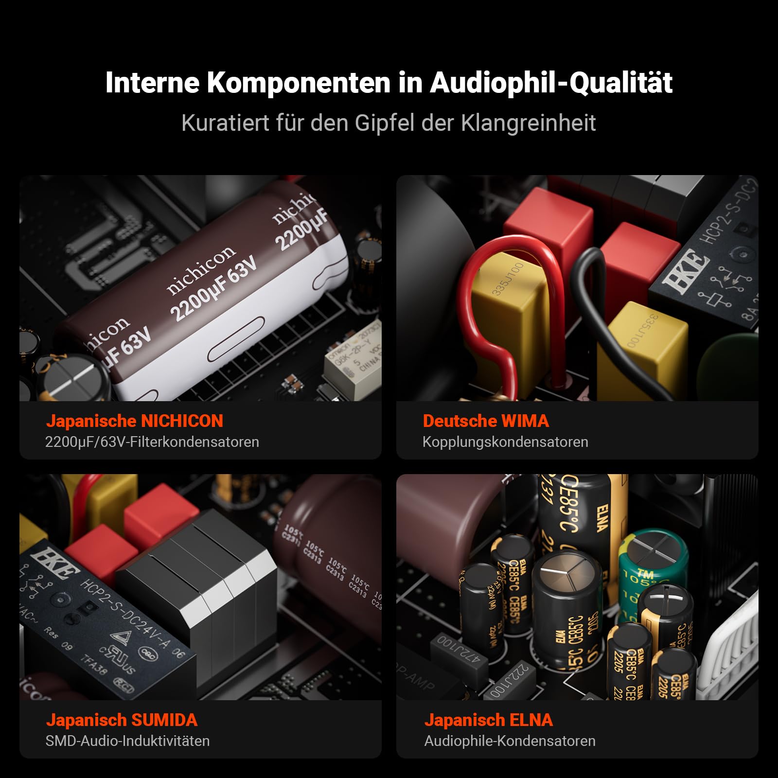 Fosi Audio V3 Mono Leistungsverstärker für Passive Lautsprecher, Mini Monoblock Class D Verstärker mit TPA3255, 240W HiFi Heimkino AVR Receiver, RCA/XLR symmetrische Eingänge, 48V/10A Netzteil