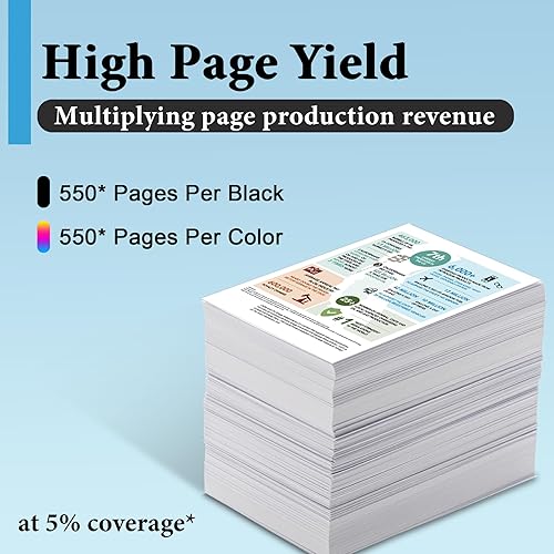 Miniatura 3 de LC201 LC203 XL - Cartuchos de tinta (5 unidades, 2 negros, 1 cian, 1 magenta, 1 amarillo) - Repuesto de tinta LC203XL compatible con Eout para