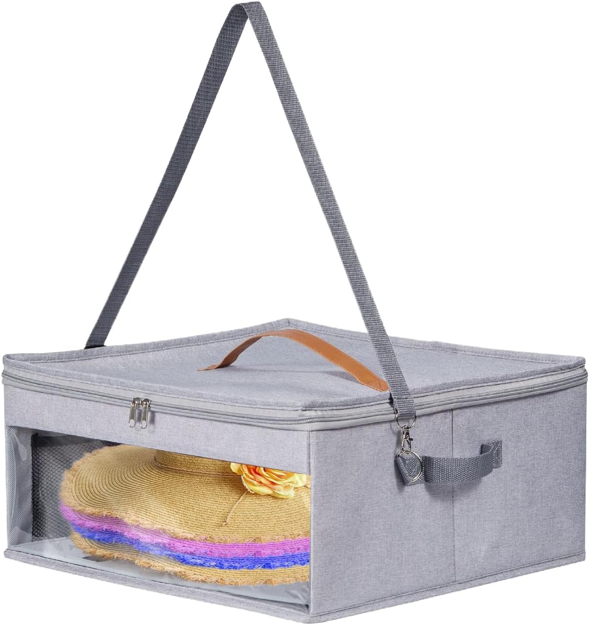 High End Hat Storage Box Travel Wardrobe Hat Storage Box Cowboy Storage Box With Strap And Lid Storage Box Hat Box