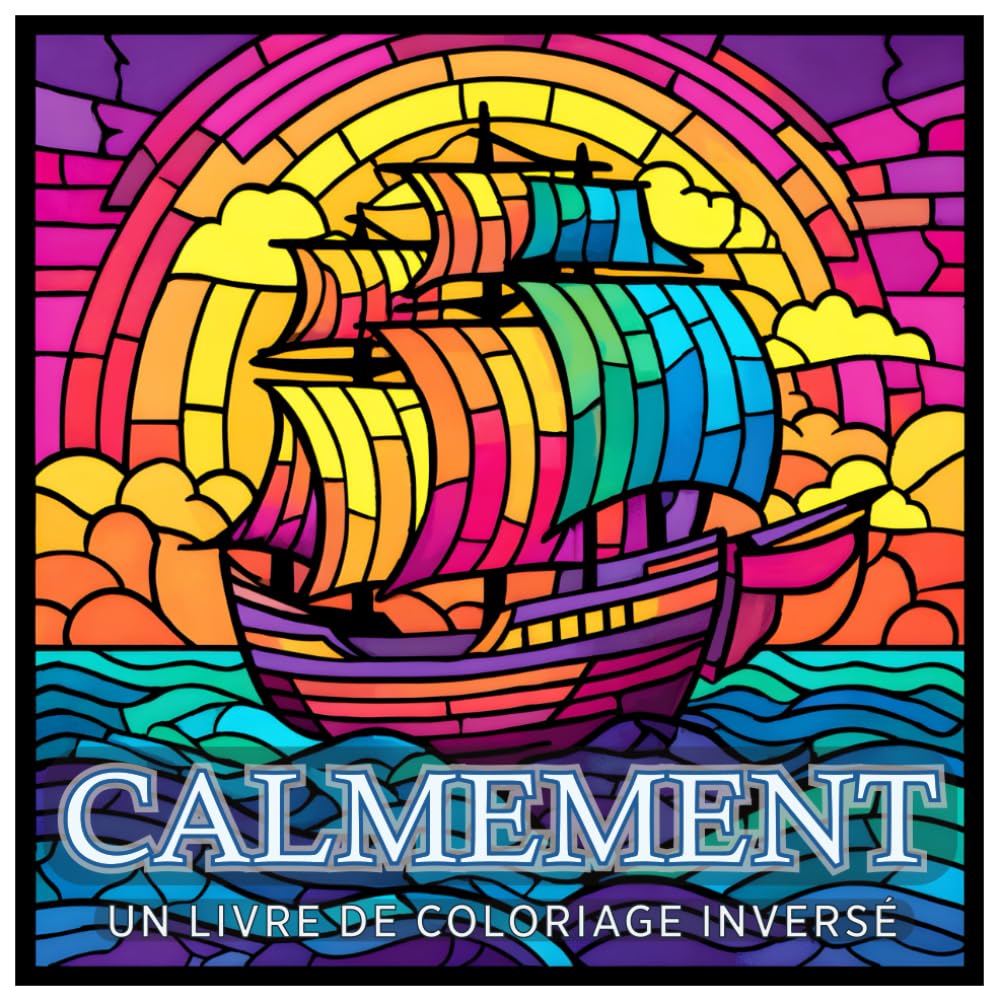 Calmement - un livre de coloriage inversé: La créativité rendue simple et relaxante.