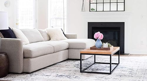 Miniatura 6 de Unique Loom Chateau Collection - Alfombra de área - Hoover (3' 3" x 5' 3" rectangular, azul oscurobeige)