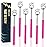 6 Pack Back Scratcher Fathers Day Dad Gifts, White Elephant Gifts for Adults, Stocking Stuffers for Men Women Teens, Prizes for Adults, Extendable Bulk Back Massager for Thanksgiving Birthday (Pink)