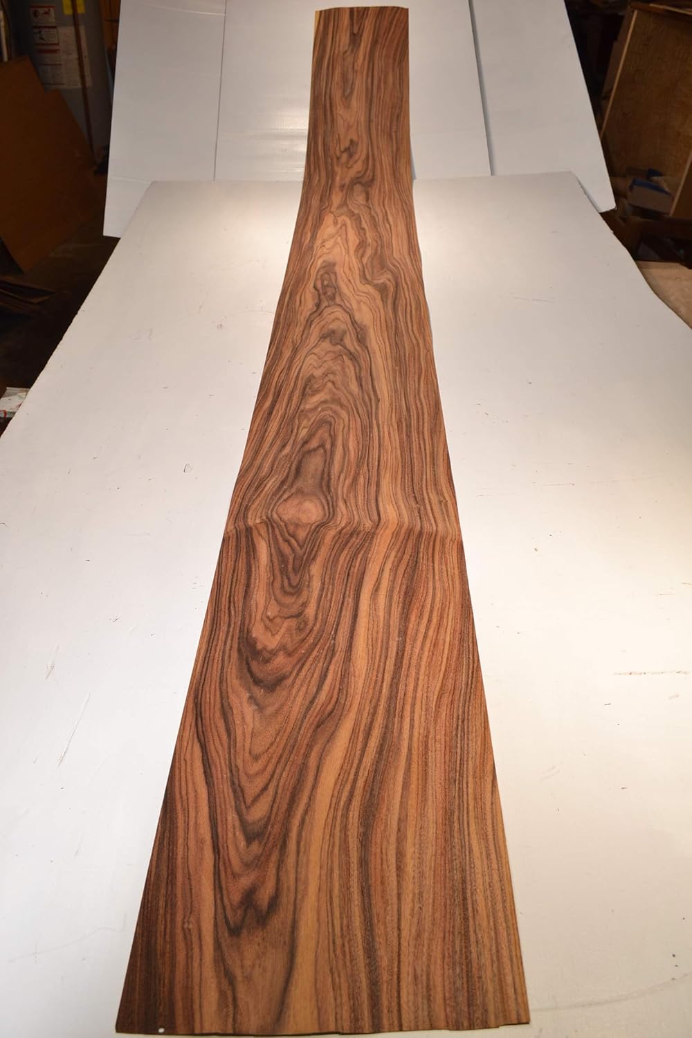 Santos Rosewood Raw Wood Veneer Sheets 9.5 x 95 inches 1/42nd Thick