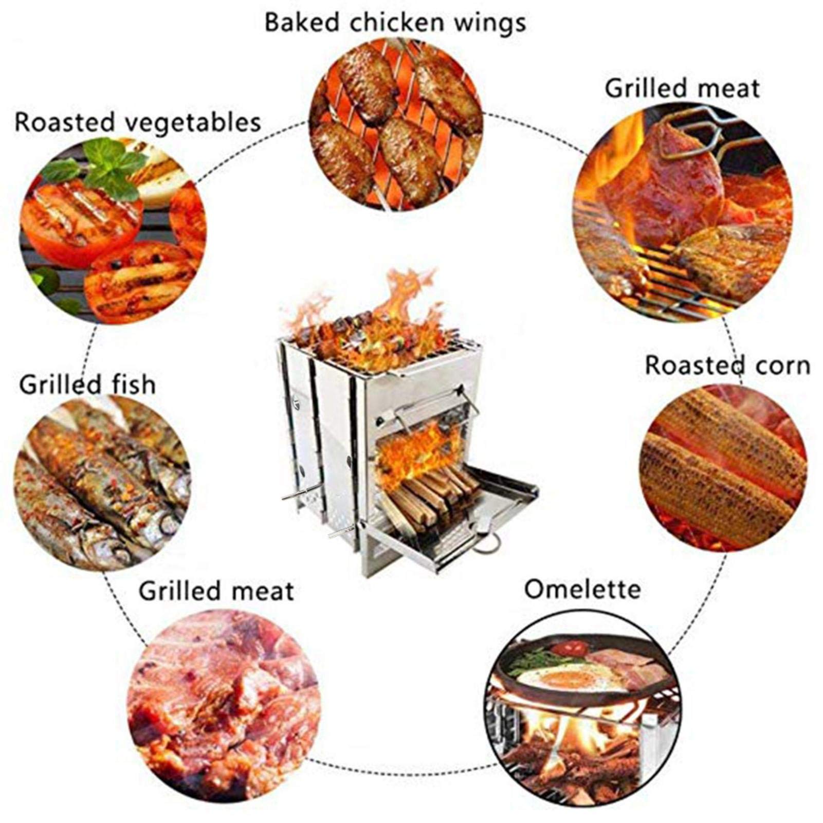 Amazon.co.jp: バーベキューコンロ 焚き火台 折りたたみ BBQ 用品 