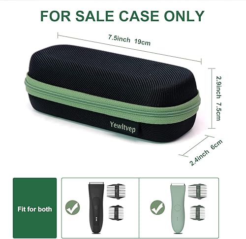 Vista 8 de Funda para afeitadora Meridian, bolsas duras Yewltvep compatibles con Meridian Trimmer, estuche de almacenamiento para afeitadora Meridian Grooming