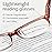 Gaoye Reading Glasses for Women, 6 pack Fashion Readers for Women Men Spring Hinge Eye Glasses, Blue Light Reading Glasses