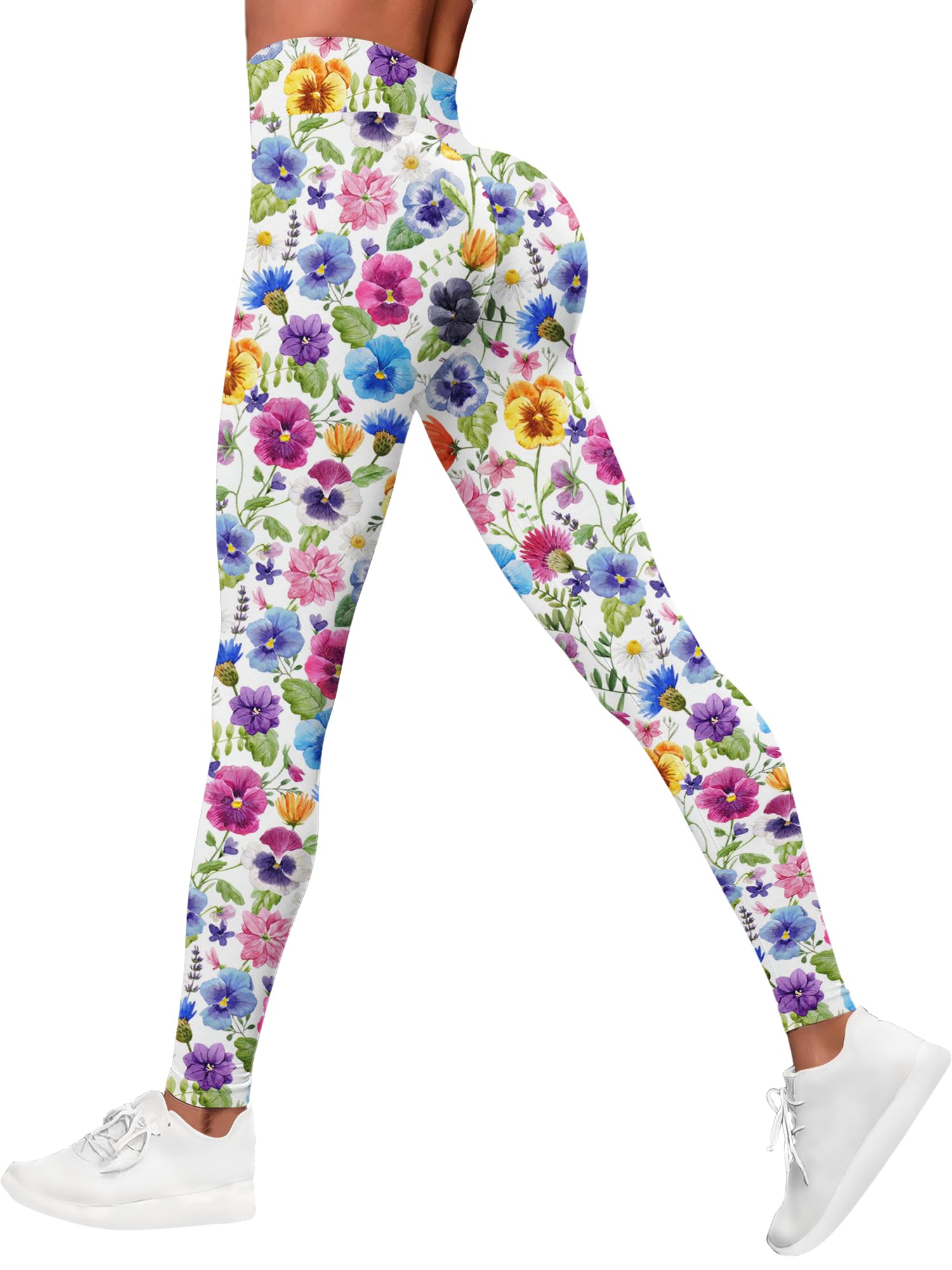 PAGYMO Leggings stampati da donna con motivo grafico pazzo carino design a vita alta allenamento atletica palestra corsa yoga pantaloni | Stampa grafica, simpatico motivo colorato, leggings a vita alta, pantaloni da yoga per allenamento atletico palestra
