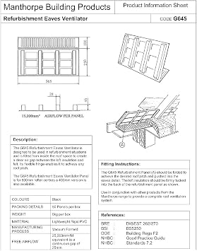 10 x Refurbishment Eaves Panel Vents Suits 400mm Rafter Width for Roof Air Flow, Roof Felt Vents, Lap Vents Air Conditioner for Condensation, Keep Attic Space Ventilation Airflow