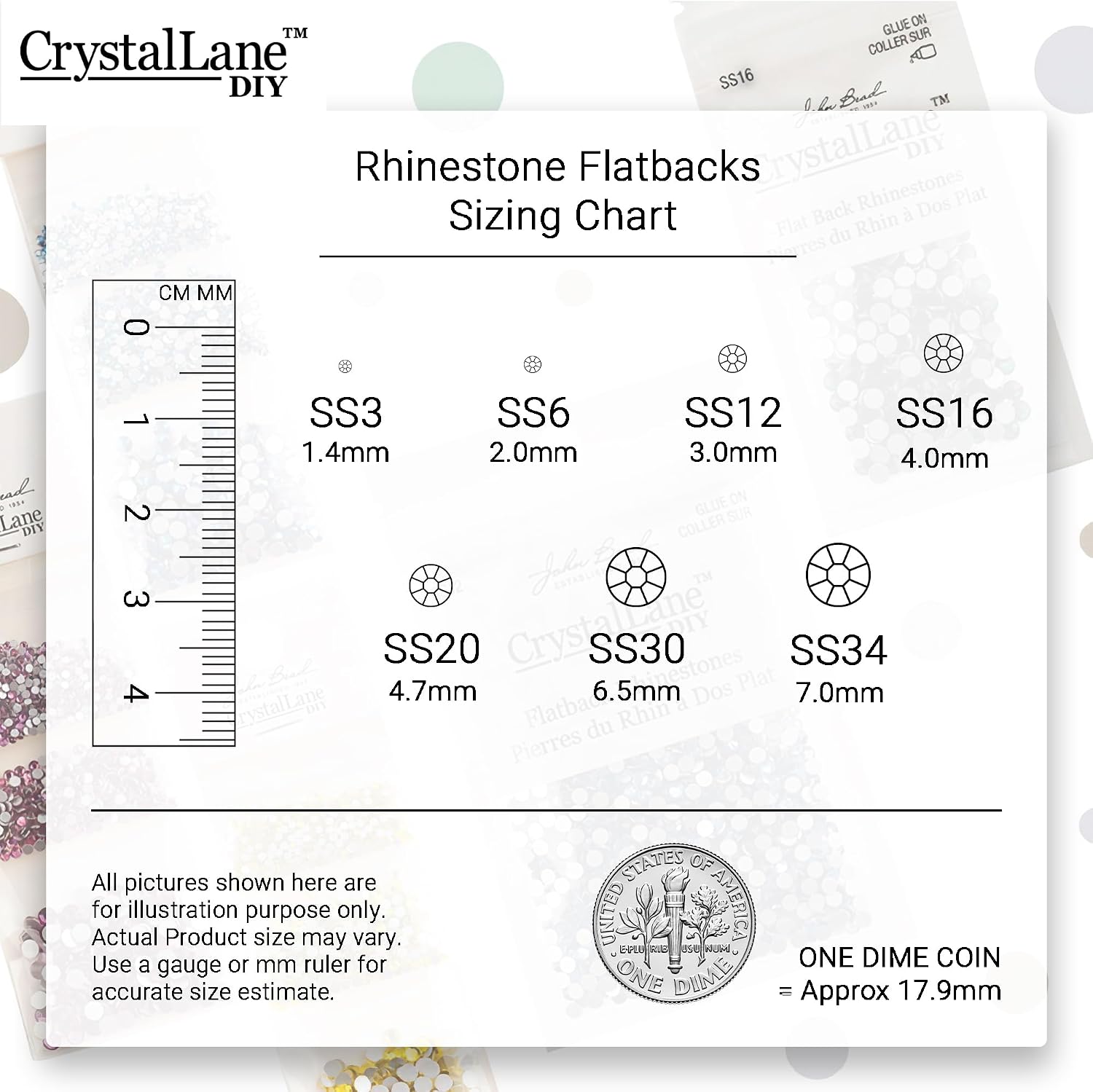 Flat Back Hotfix Rhinestones, ss12 (3mm), Light Colorado Topaz 1440pcs