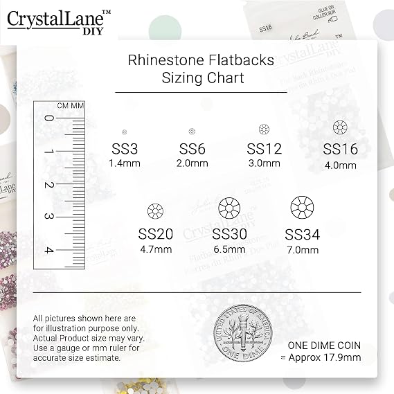 Flat Back Hotfix Rhinestones, ss6 (2mm), Crystal 1440pcs