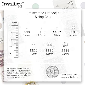 Flat Back Hotfix Rhinestones, ss6 (2mm), Crystal 1440pcs