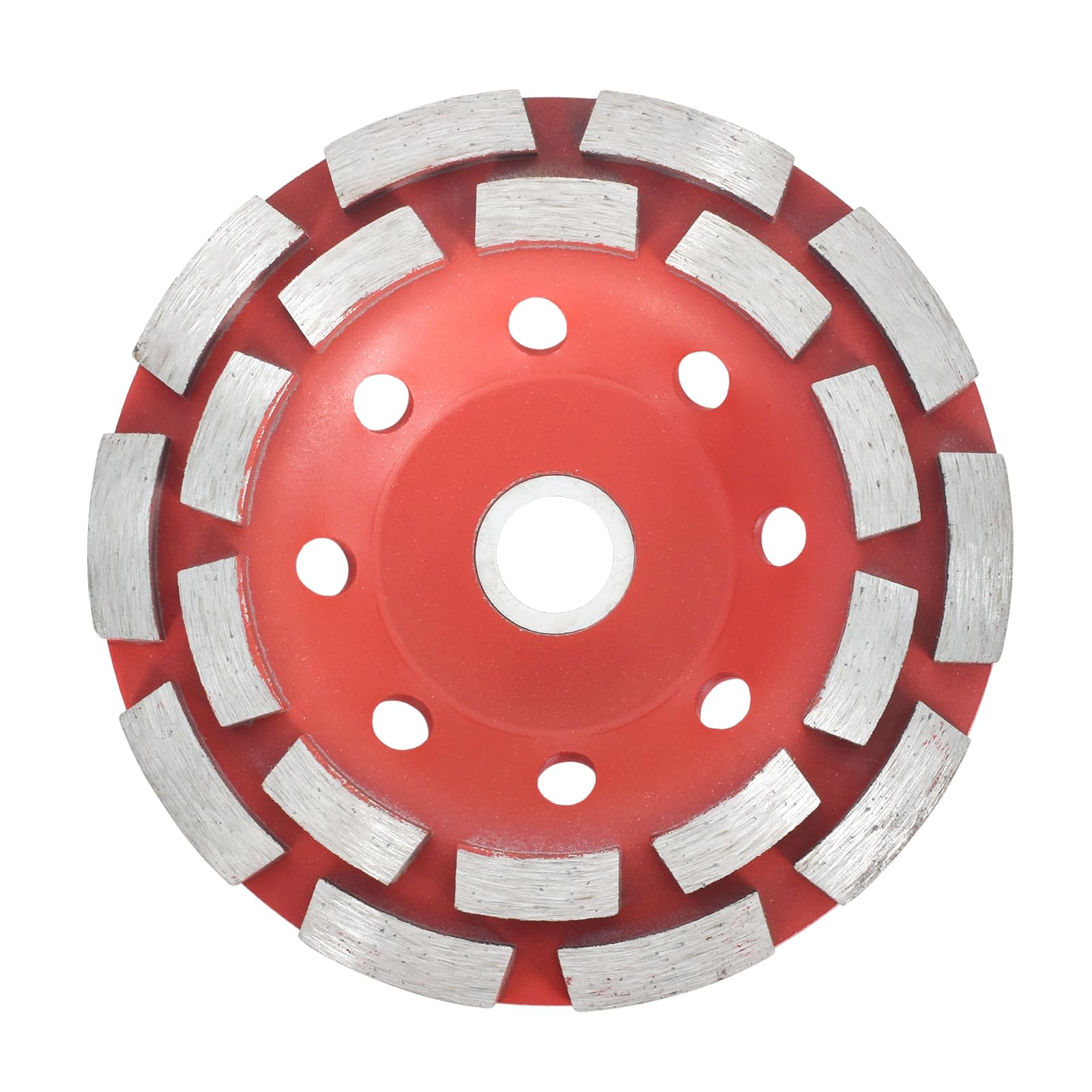 Zimoer Disque Diamant Abrasif 125x 22,23 mm Meule Boisseau Diamantée Double Rangée Disque Meuleuse Universel pour Poncer Béton Pierre Naturelle Marbre Plâtre Granit Chape Maçonnerie