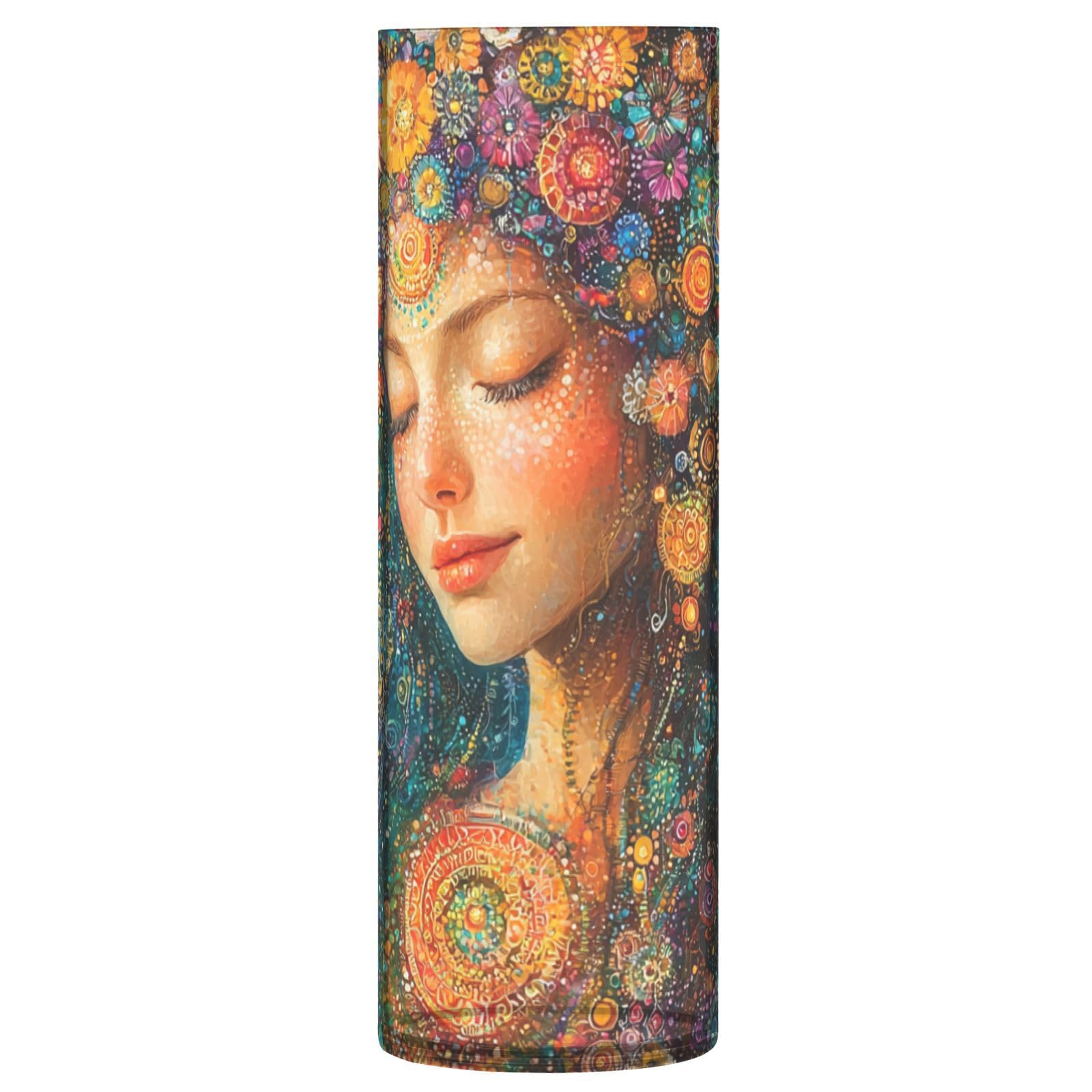 Vase à fleurs décoratif de grand format au design artistique unique