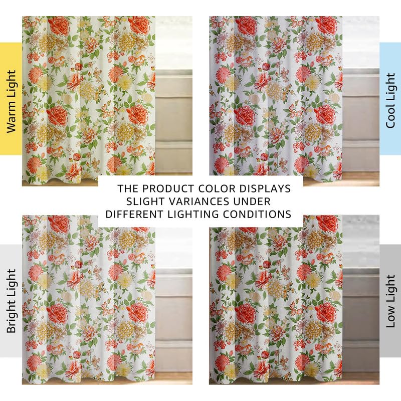 Image of Cloth Fusion Printed 100% Blackout Long Door Curtains 8 Feet Set of 2