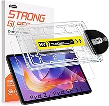 Hianjoo Compatible with Xiaomi Redmi Pad 2 / Pad 2 Play Bundle/Pad SE 11" Tempered Glass Film Screen Protector, Easy Apply, Anti-Fingerprint, Anti-Scratch, with Guide Box, Tempered Glass, Auto