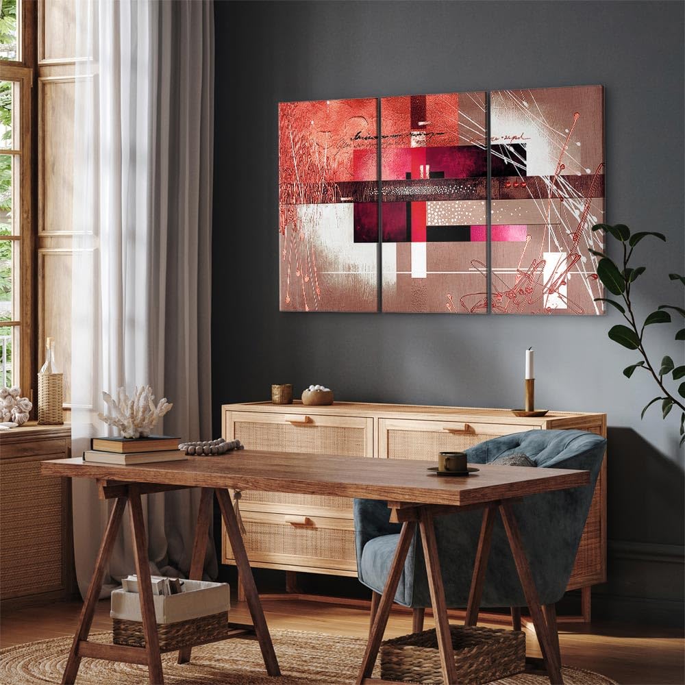 Cuadros B&D XXL - Cuadro en Lienzo 120x80 cm Abstracto - impresión de 3 piezas en material tejido no tejido - impresión artística - fotografía - gráfica - decoración de pared - Arte a-A-0110-b-h