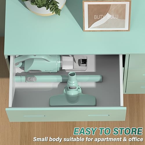 Miniatura 5 de Aspiradora de palo, con cable, ligera, potente, escoba eléctrica para el hogar, apartamento, oficina, suelos de madera dura, alfombra, pelo de