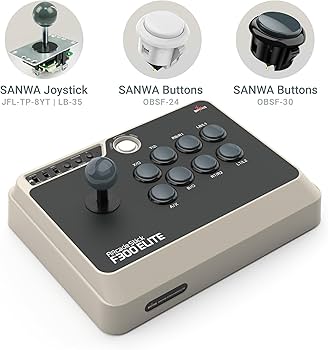 【未使用品】MAYFLASH Arcade Stick F300 Elite Amazon.com: MAYFLASH Arcade Stick F300 Elite with Sanwa Buttons