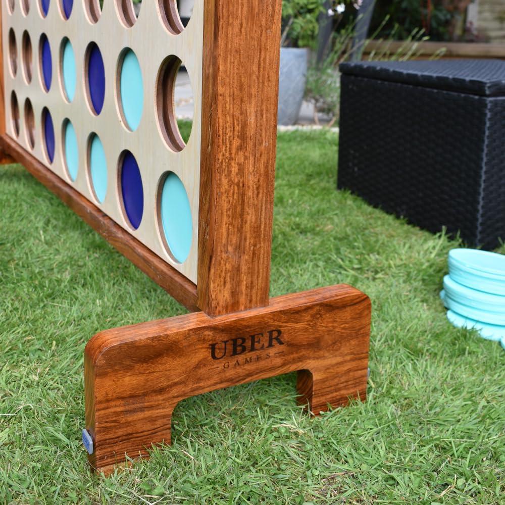 Uber Games Deluxe Wooden Giant 4-in-a-Row Game, 120 x 100 cm