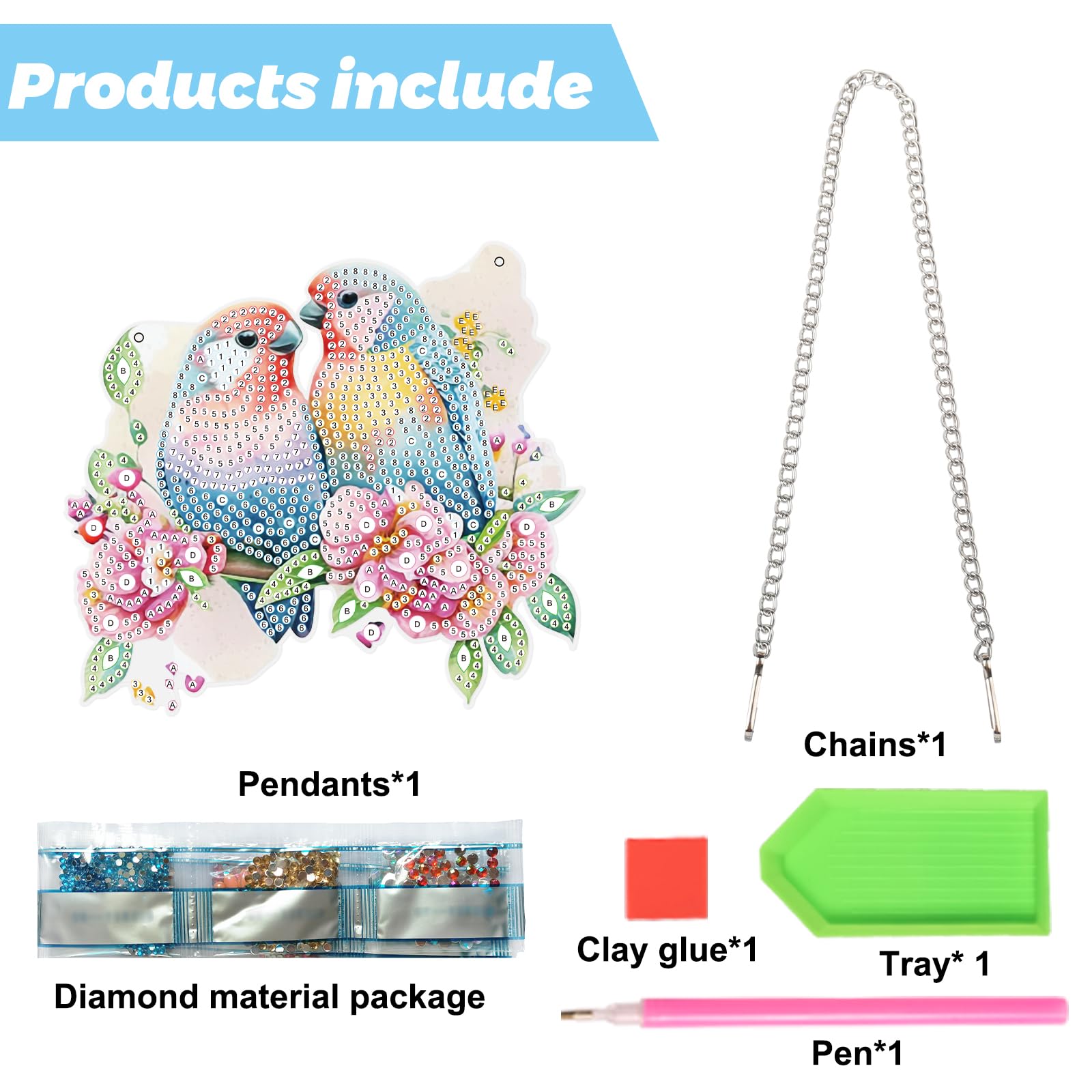 Honatrv Diamond Painting Accessori Kit Per Pittura Con Diamanti A Forma