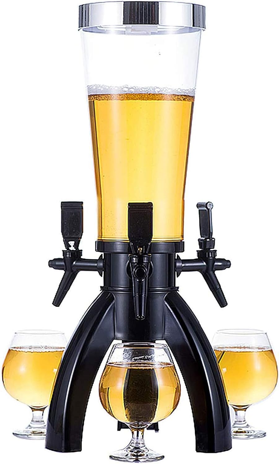 AOEIUV 3.5L Beer Tower Dispenser, Spherical Beverage Dispenser Drink