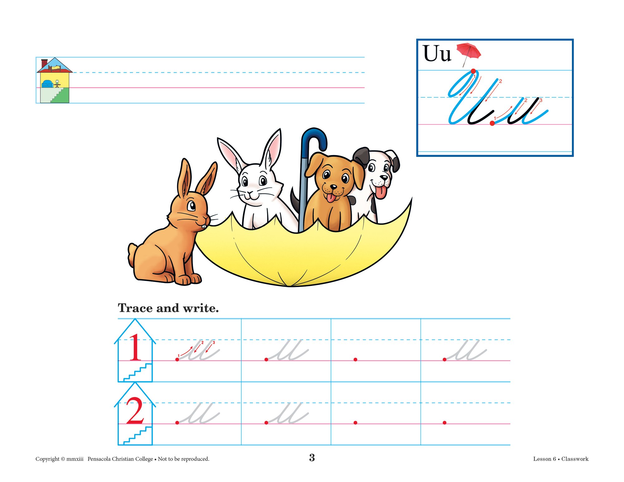 Writing With Phonics K5 Cursive - Abeka 5 Year Old Kindergarten Cursive Phonics Penmanship Student Work Book - Image 6