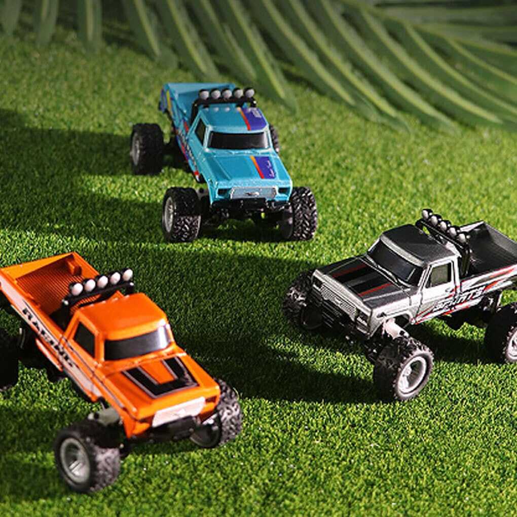 Amazon.co.jp: WISSPKYO ブルー モンスター トラック RC 1/64 スケール