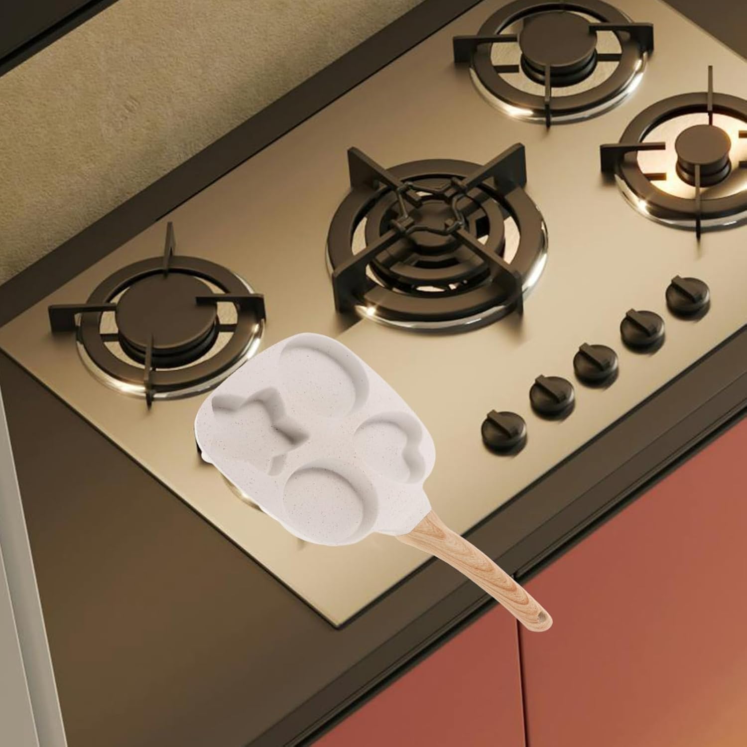 Non-stick Omelette Pan Versatile Egg Skillet for Pancakes Burgers Easy Clean Nonstick Surface Heat Distributing Compact Size Safe Handle