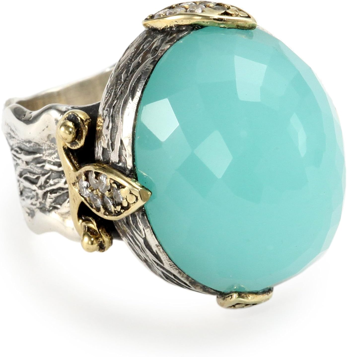 BORA Chalcedony Moon Ring, Size 7 Clothing, Shoes & Jewelry