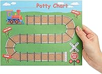 Vista 5 de Tabla de entrenamiento para ir al baño – Tabla de incentivos de calcomanías para niños pequeños – Diseño temático de tren e incentivos
