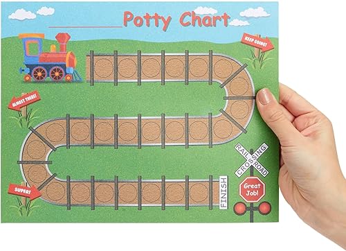 Miniatura 5 de Tabla de entrenamiento para ir al baño  Tabla de incentivos de calcomanías para niños pequeños  Diseño temático de tren e incentivos de