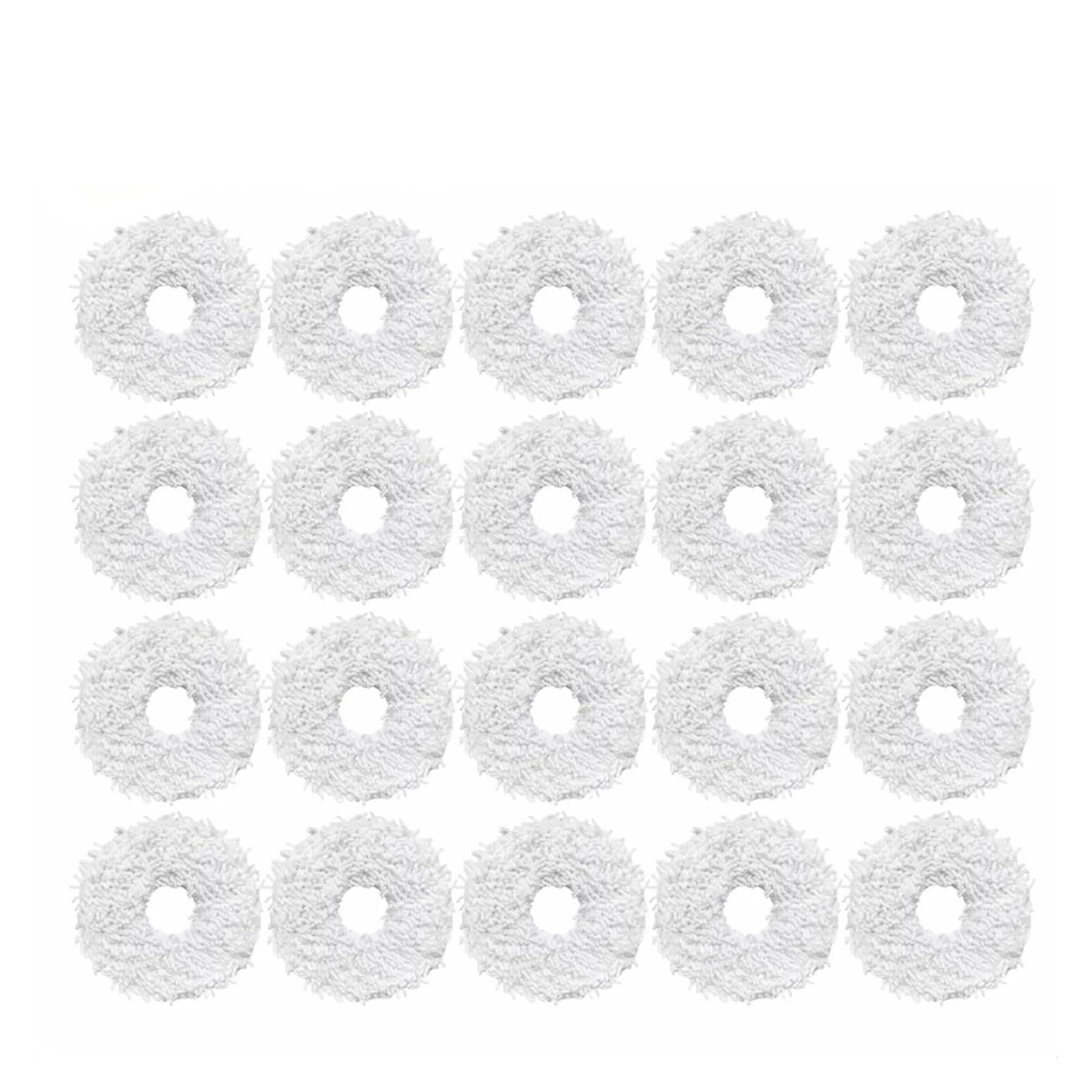 NUCBCULWP Compatible For ECOVACS，Compatible For Deebot, N9 + / Compatible For Yeedi，K10 Mop Robot Vacuum Cleaner Spare Parts Mop Cloth Pad(Mop-20PCS)