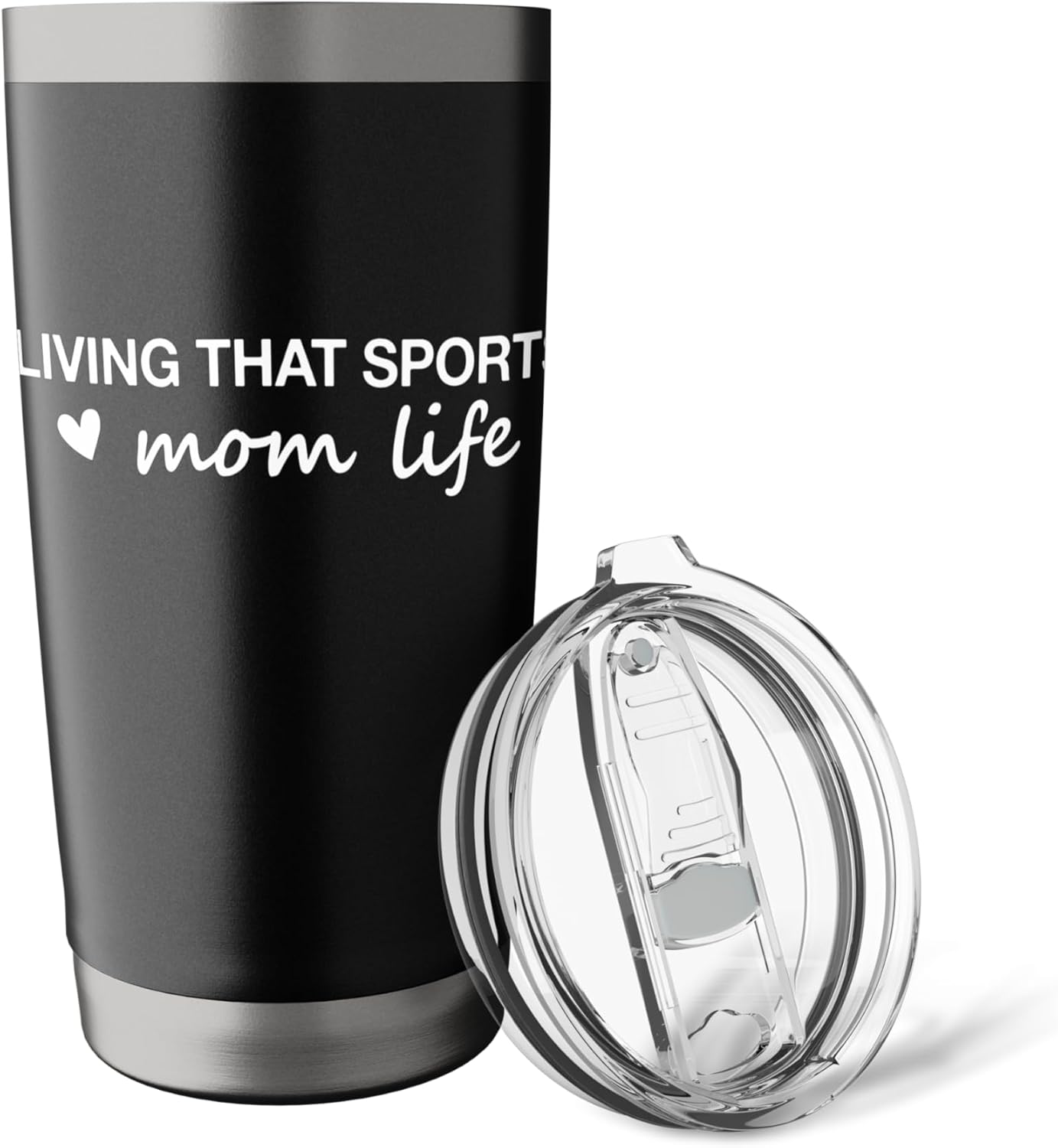 Living That Sports Mom Life Funny Mothers Day Sports Mom Stainless Steel Insulated Tumbler - Image 5