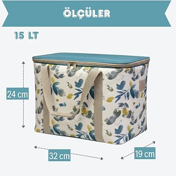 15 LT Termal Çanta - Piknik Çantası, 15 Litre Kapasite, Soğutucu Çanta