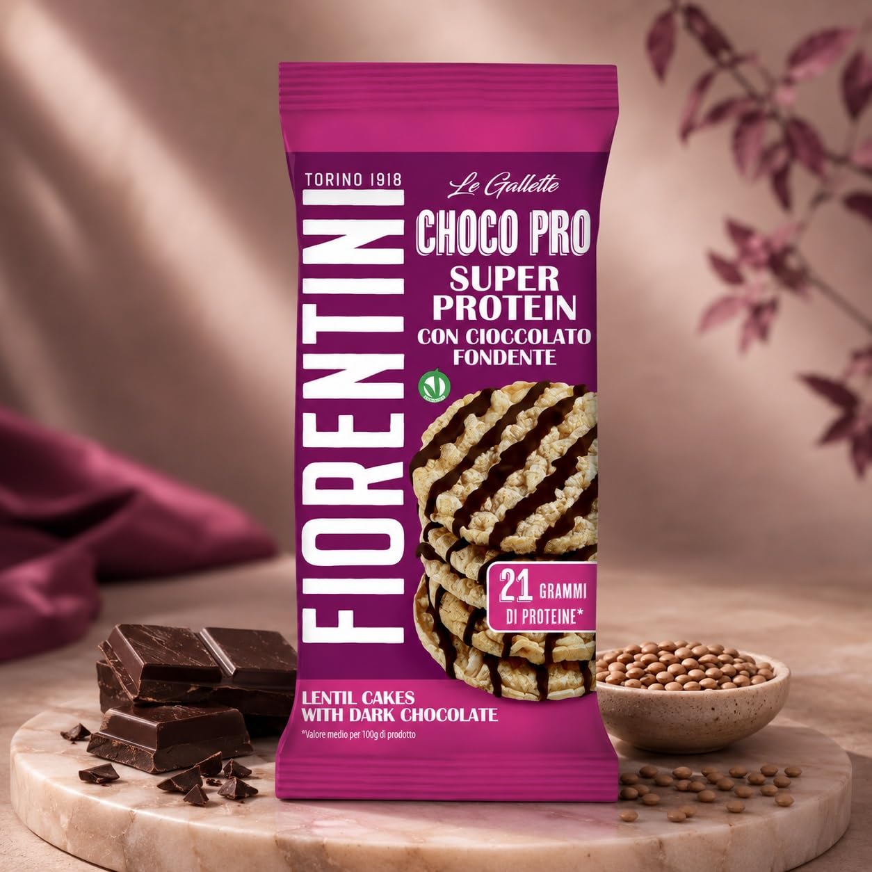 Gallette Assortite Personalizzabili per Fiorentini - 6 Confezioni a Scelta tra Mais, Riso e Super Protein - Gusti Cioccolato Fondente, Pistacchio, Caramello Salato, Latte, Arancia, Fragola, Mirtillo