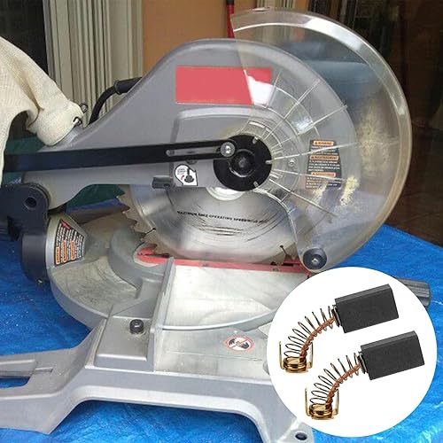 Miniatura 6 de Cepillo de motor de carbono 089006017092 (2 piezas) se adapta a Ridgid Ryobi azulejosierra ingletadora cepillo motor R4040 TS1344 TS1345
