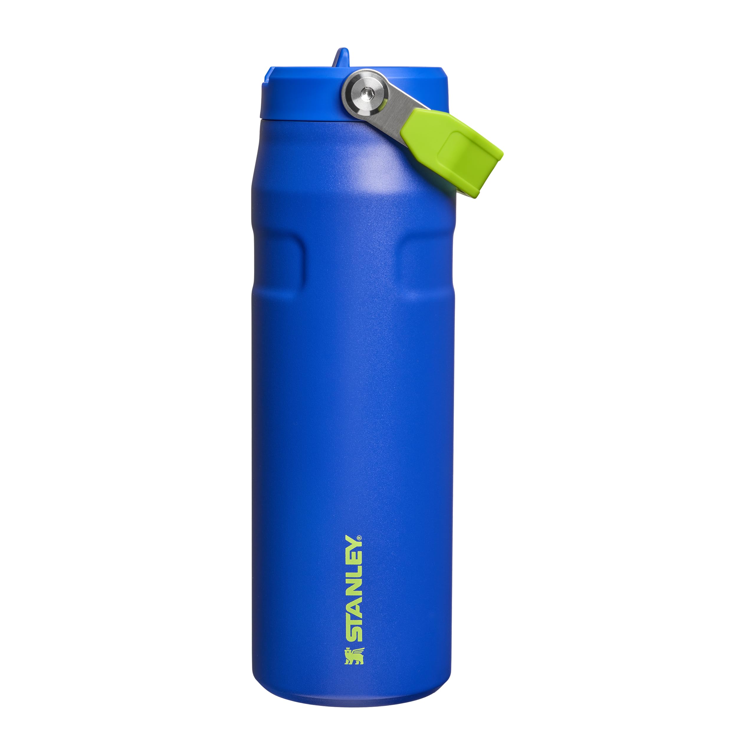 Stanley 1913 Flip Straw Sports Water Bottle with Straw 0.7L - 10 Hours Cold - 3 Days Iced - Stainless Steel - BPA Free - Leak Resistant - Fits in Cup Holder - Dishwasher Safe - Cobalt Chartreuse — image 1