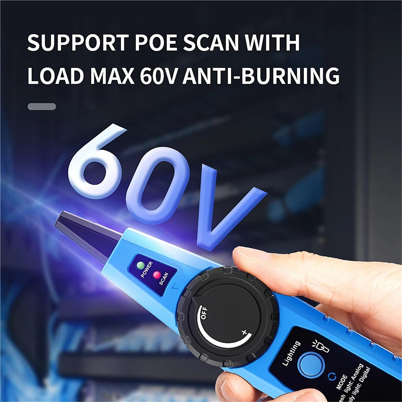 Tester per cavi, Tester for cavi di rete, multimetro, tester for cavi Ethernet, tester POE