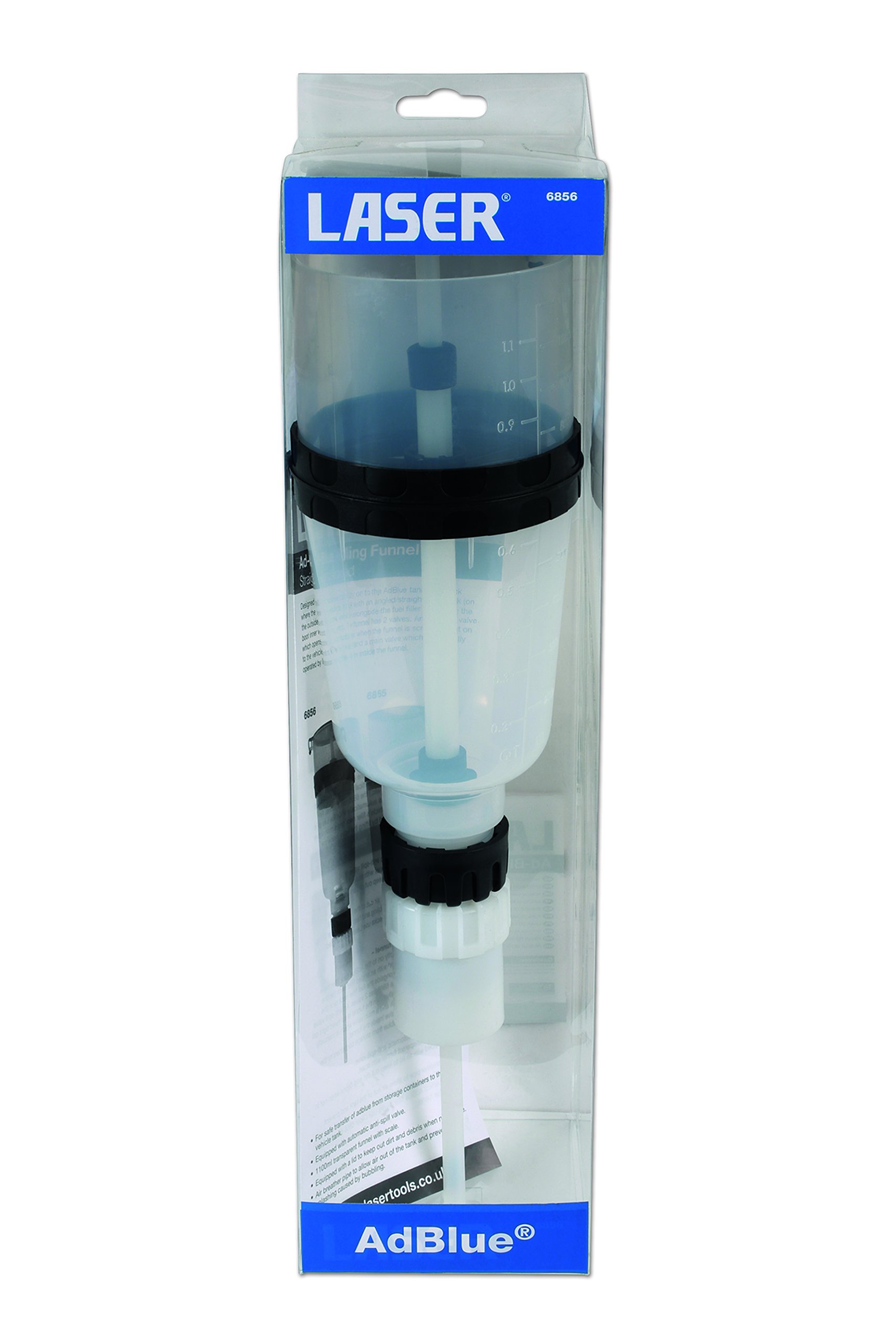 Laser 6856 Filling Funnel for AdBlue® - Straight,white|black,blue|white|black