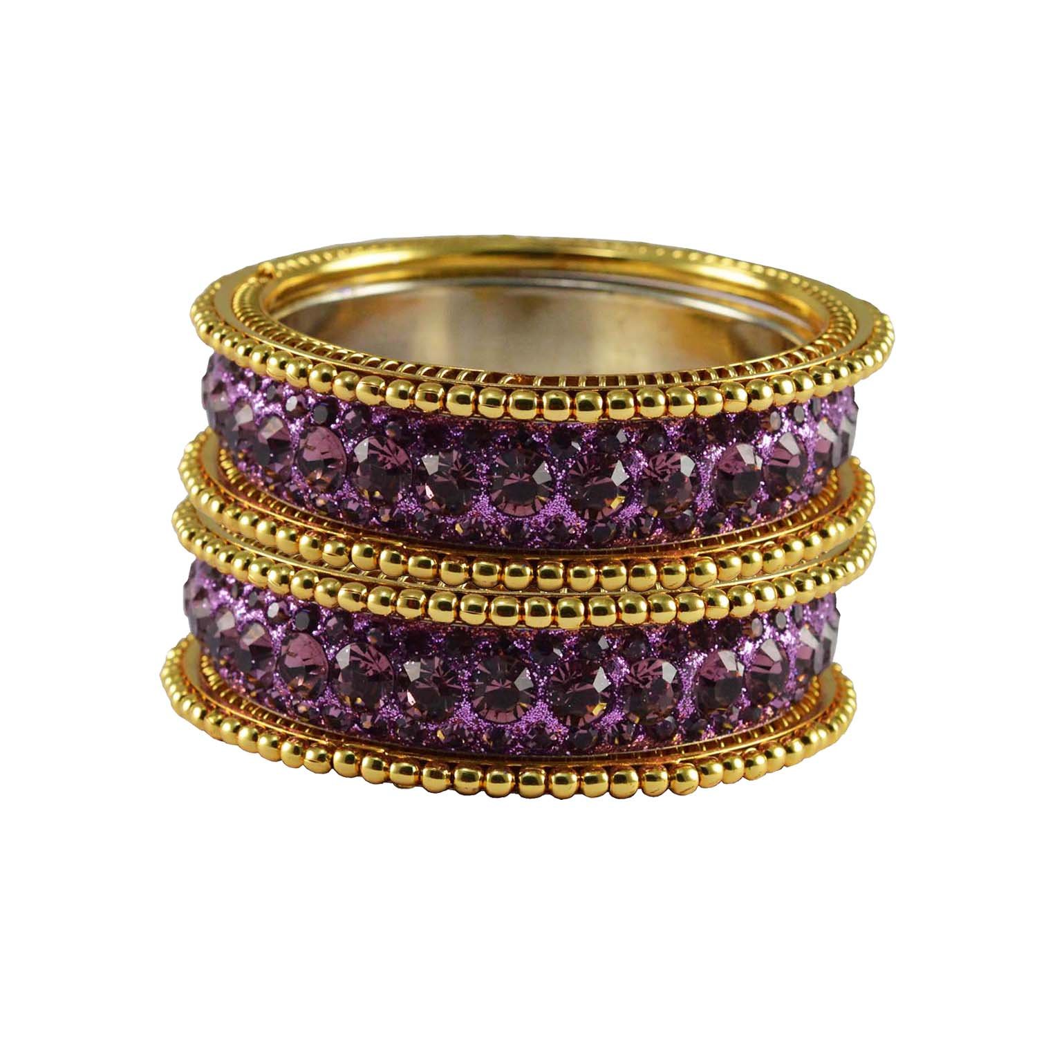 Vidhya Kangan Bangle Set for Women (Purple) (ban3284-2.12) (B01EHUNPCI) Amazon Price History, Amazon Price Tracker