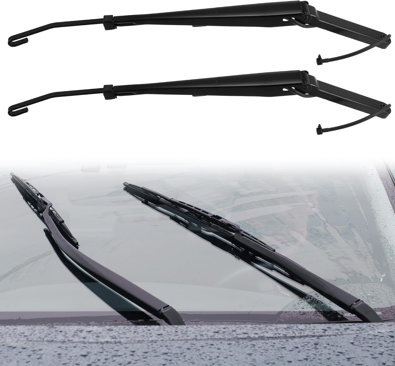 1 Pair Windshield Wiper Arm Fit for Chevrolet Silverado 1500 2500 3500 Suburban Tahoe 2000-2001 Wiper Arm No.42548/12487597/15761497