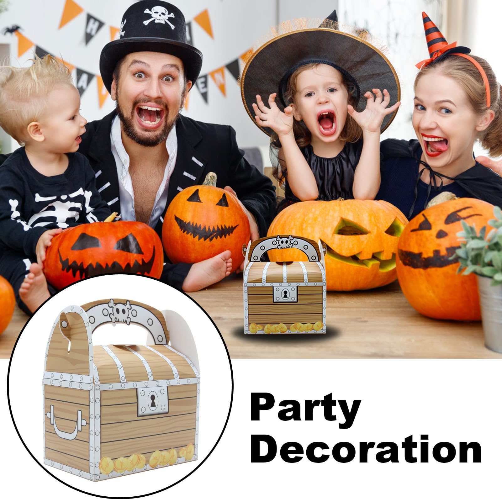 Transparente Piratenschatzkiste | Vintage Spielzeug Aufbewahrung Für Süßigkeiten