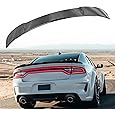 Auraroad Rear Spoiler Compatible with Charger 2011-2022 RT SXT SRT,Hellcat Style Rear Trunk Ducktail Lip Wing (Matte Black)