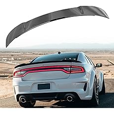 Auraroad Rear Spoiler Compatible with Charger 2011-2022 RT SXT SRT,Hellcat Style Rear Trunk Ducktail Lip Wing (Matte Black)