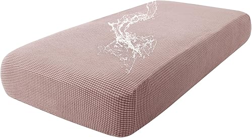 Miniatura 90 de hyha - Fundas de cojín impermeables para sofá modular, fundas de cojín de sofá en forma de L, tela jacquard gruesa, funda de diván con parte Gris