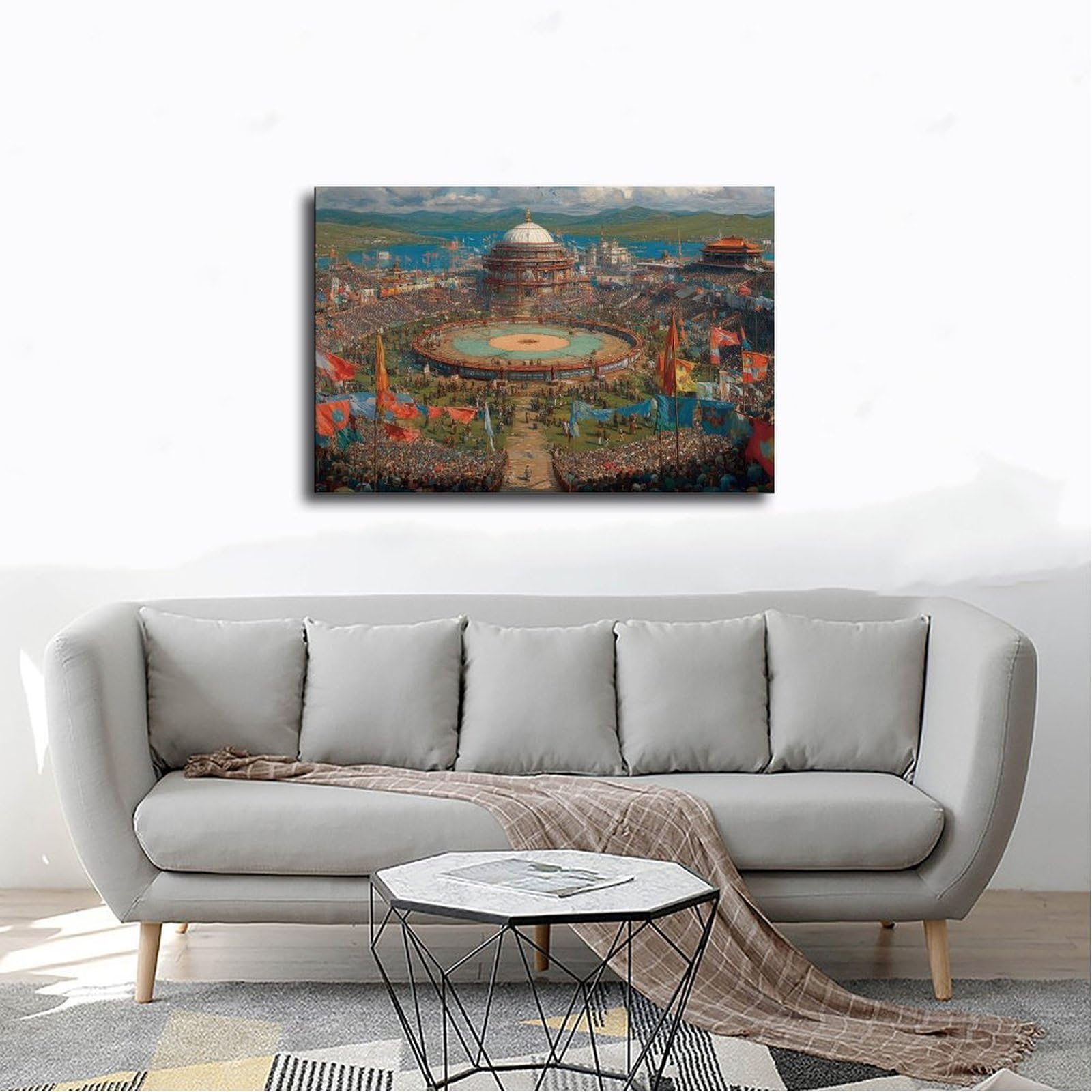 Poster su tela per festival, decorazione per camera da letto, ufficio, stanza, regalo, 60 x 90 cm