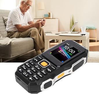 1.8 Inch Senior Cell Phone with 5800mAh Battery | Loud Speaker for Elderly, Simple Menu, SOS Button, Dual SIM, GSM Unlocked