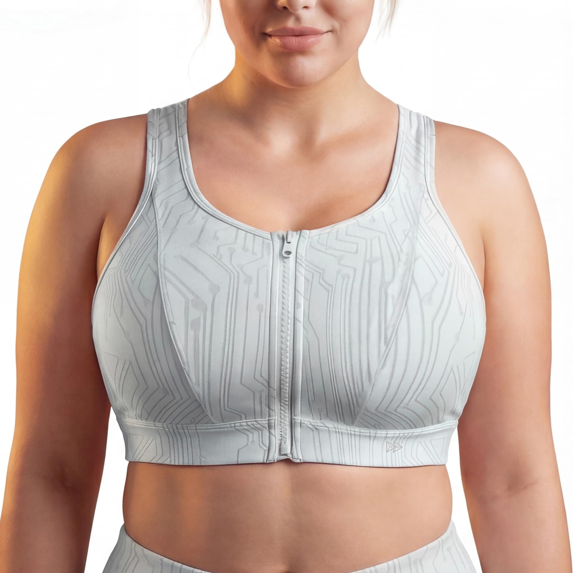 Yvette Front Zip Sports Bra