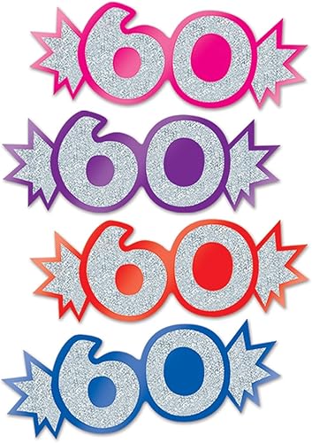 Miniatura 10 de Beistle 12 piezas de papel de cartulina dorada para decoración de fiesta de cumpleaños 40 para el hogar y la oficina