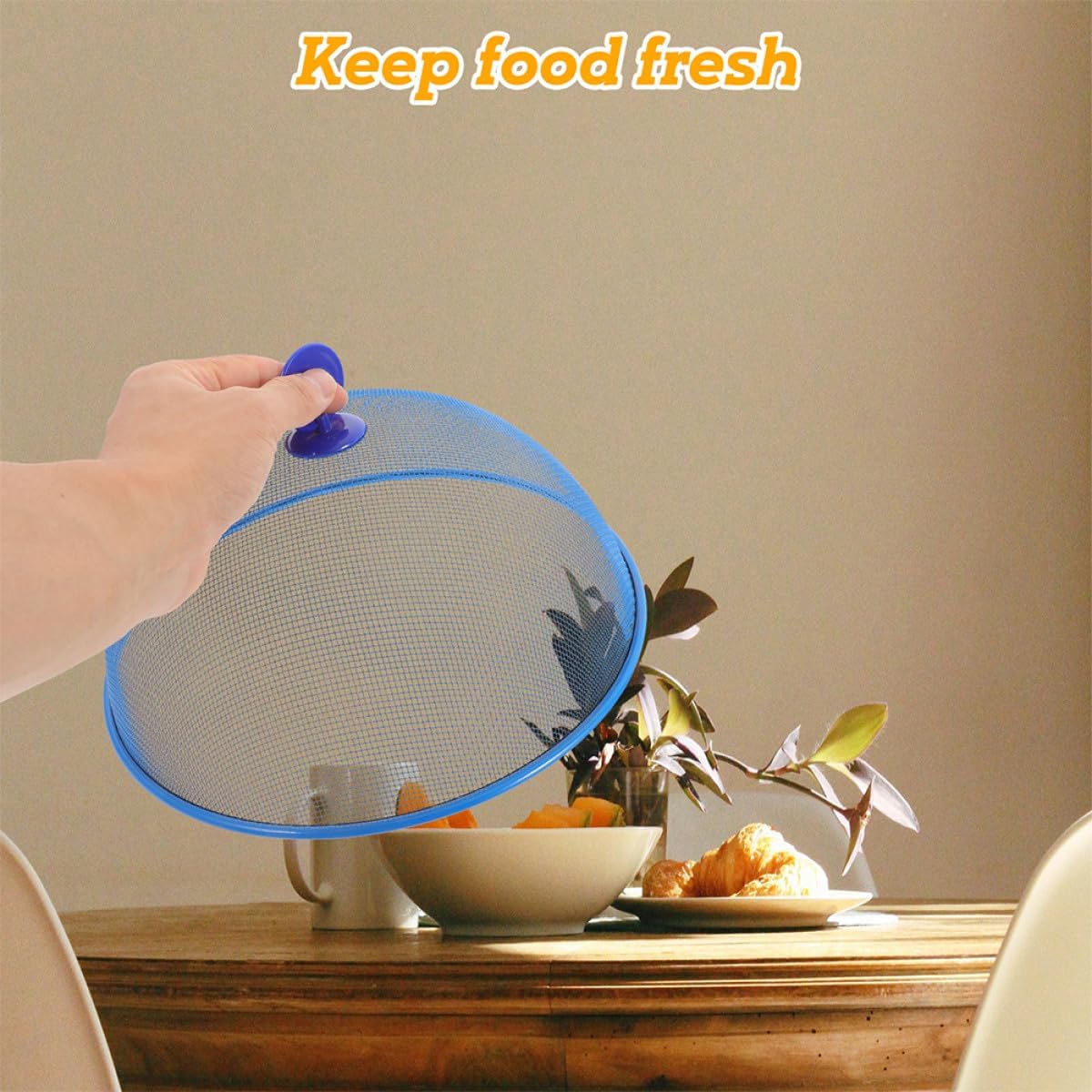 Ciieeo 2pcs Mesh Food Dome Covers 24cm Metal Mesh Screen Food Protectors for Indoor and Outdoor Use Tents for Picnic and Party Serving